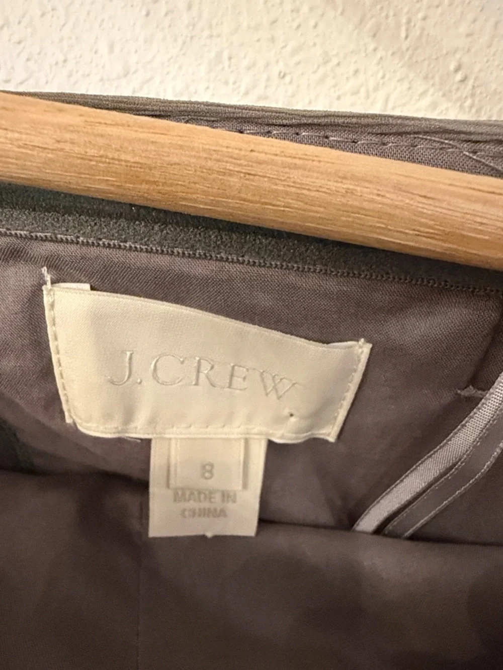 J. Crew Strapless Nadia strapless Chiffon Cocktail Dress in grey